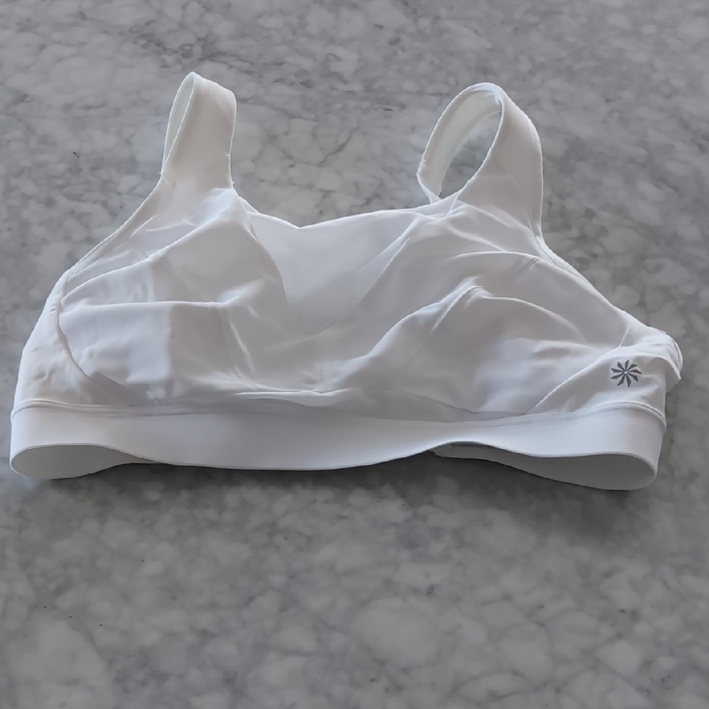 Athleta Classic White Sports Bra
